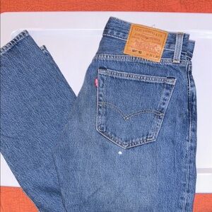 Vintage Levi’s Size 31/32 501 Straight Big E Red Tab Button Fly Premium Denim